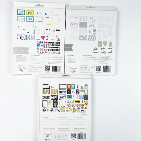 Project Life Scrapbooking Becky Higgins Heidi Swapp Kits Card Making Lot Of 3 - Picture 2 of 8